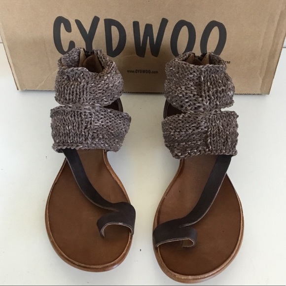 NIB CYDWOQ Turret Sandals 38 (7.5), 39 (8.5) and 40 (9.5) Chocolate - Picture 3 of 12